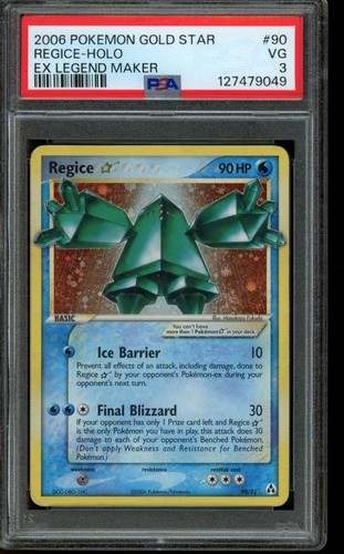 Regice ★ graded PSA 3 for sale on eBay