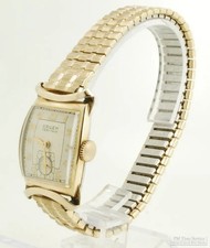 Gruen "Precision" grade 440 GXC wrist watch, 17 jewels, YGF & SS tonneau case