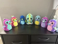 Bundle Of 7 Assorted Electronic Plush Hatchimals By Spin Master - Tested & Works