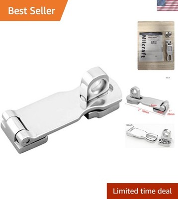 Marine Grade Stainless Steel Heavy Duty Door Hasp with Turning Padlock Eye Mount