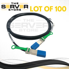  LOT OF 100 Amphenol 10G/25G SFP SFP28 DAC 3m Twinax Cable NDCCGF-0005