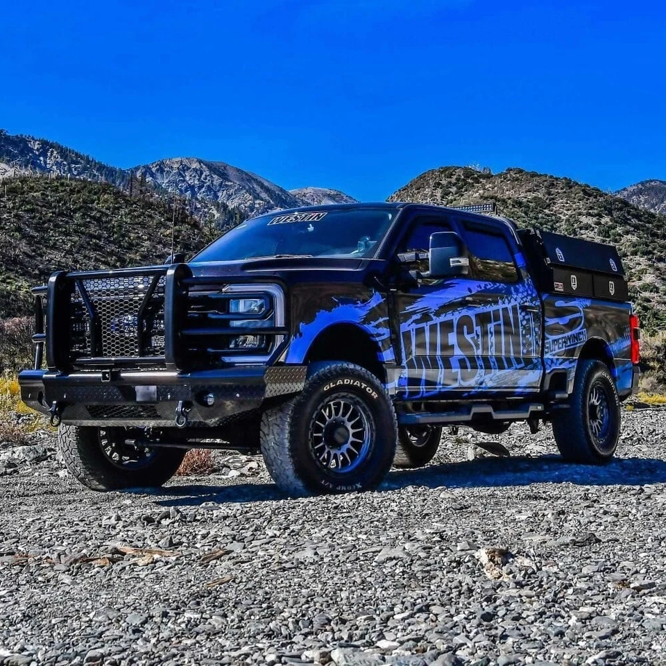 For Ford F-250 Super Duty 23-24 Bumper HDX Bandit Full Width Black Powder Coated Foto 2 de 4