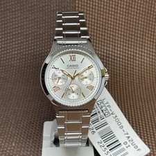 Casio Standard Analog Ladies' Multi Hands S.Steel Band Watch LTP-V300D-7A2