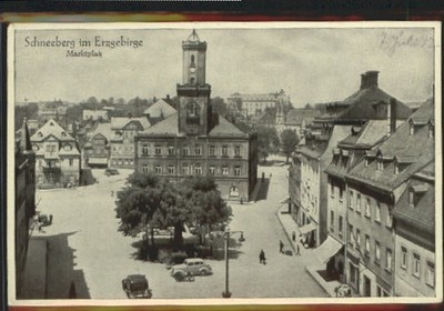 Schneeberg Erzgebirge Schneeberg Marktplatz x 1942