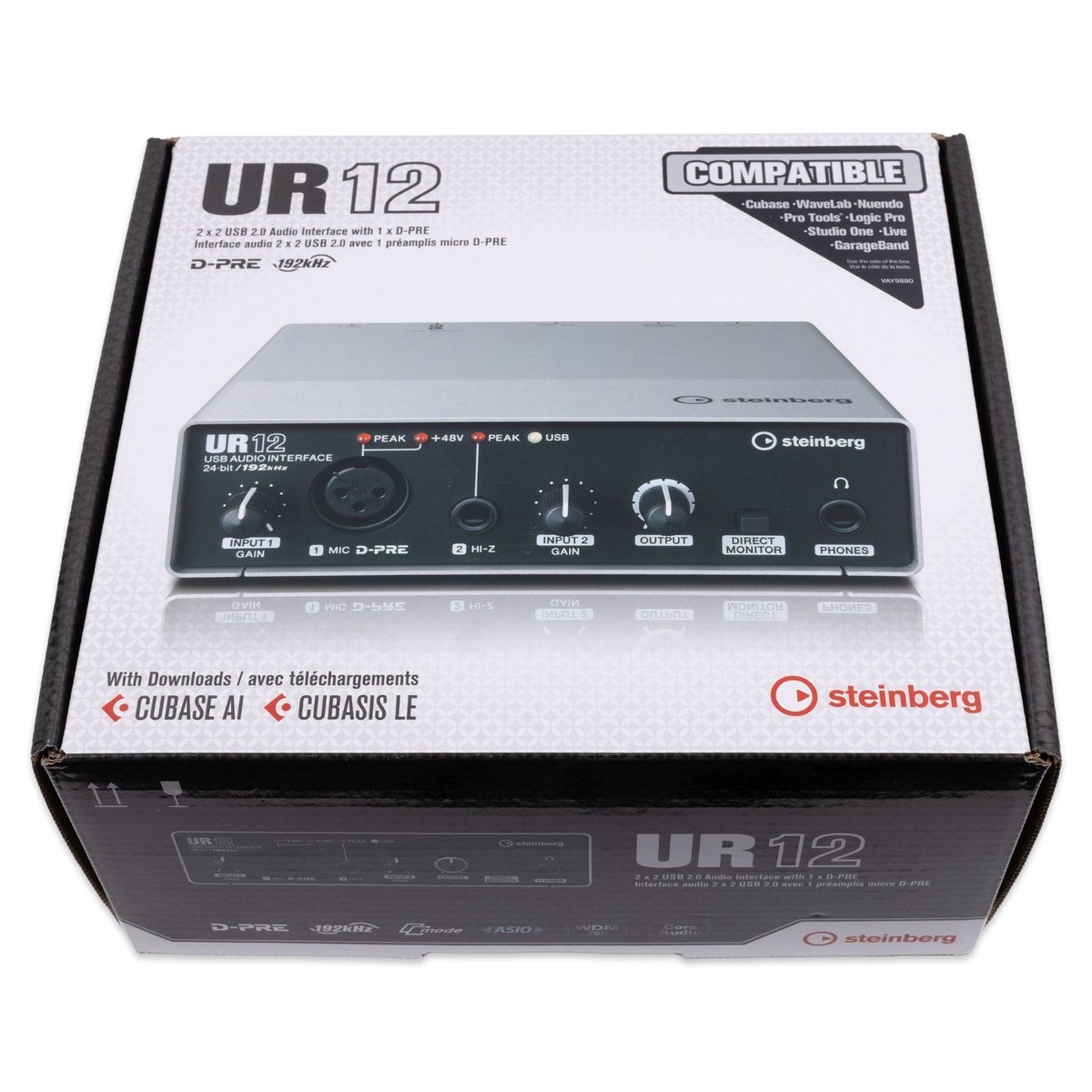 Steinberg UR12 USB Audio Interface 2 Channel Phantom Power Direct
