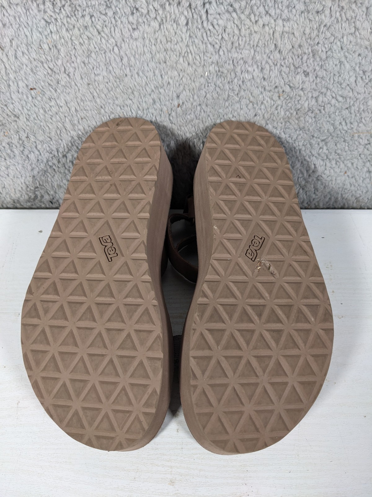 Teva Brown Flatform Universal Interweave Sandals … - image 6