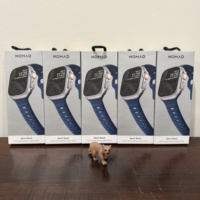 #ad Lot of 5 Nomad Sport Band 44 45 49mm Apple Watch Atlantic Blue NM01219385 NEW $99.95