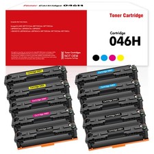 10x 046H Toner Cartridge Set for Canon 046 H Color imageCLASS MF733cdw LBP654Cdw