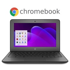 HP Chromebook 11A G6 EE 11.6" AMD A4 1.60GHz/4GB/16GB eMMC - 6KJ19UT w/Warranty