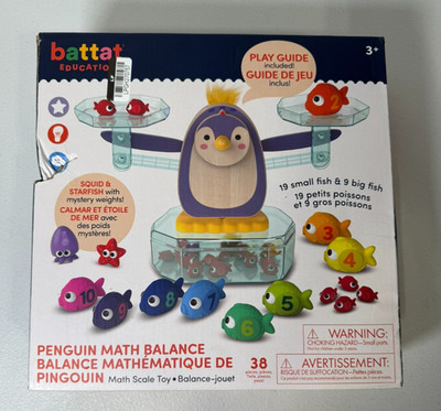 Battat Education Penguin Balance Math Scale Game   STEM Learning Toy for Kids