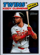 2026 Topps Heritage Chrome #321 Kody Clemens Minnesota Twins