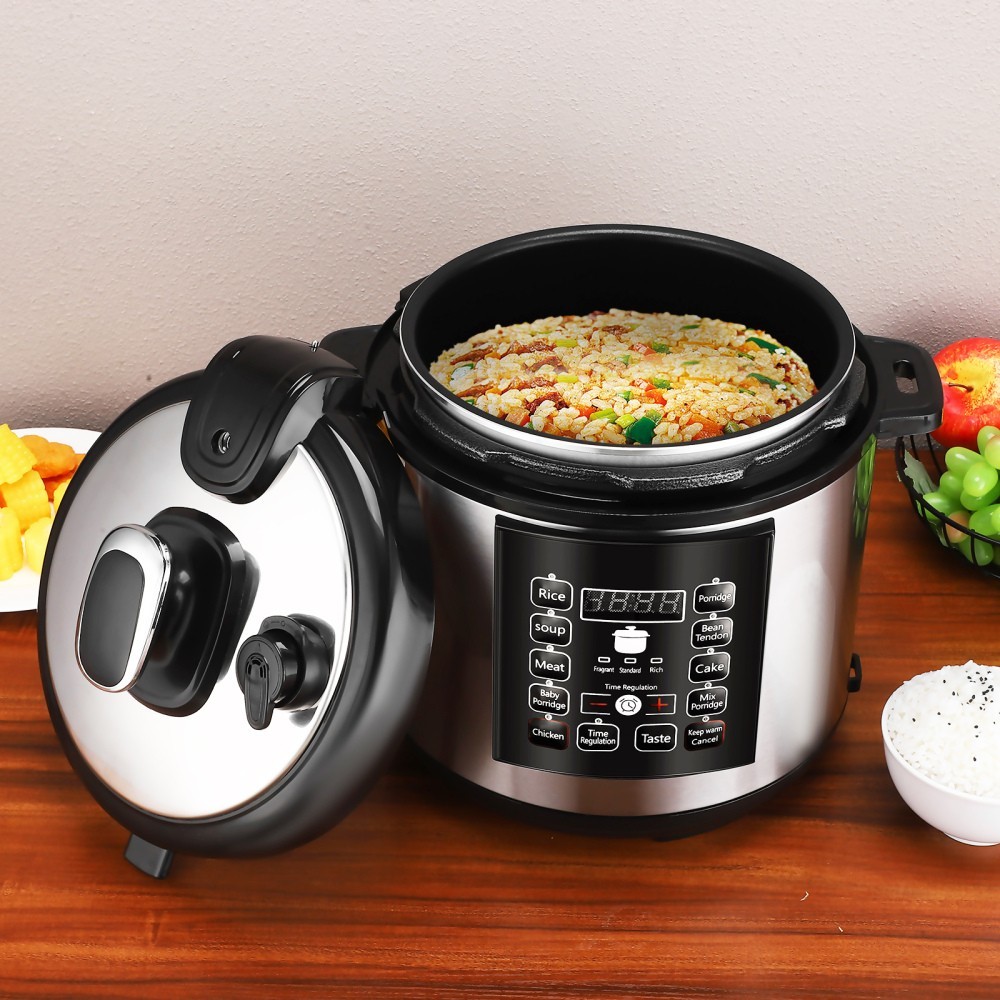 Electric Pressure Cooker 10-in-1 Digital Insta Pot Programmable 6L Pot 1000W UK