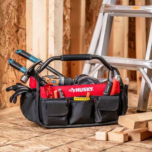 17 In. 18 Pocket Open Top Tool Bag | eBay