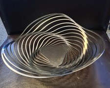 Alessi Adam Cornish Trinity Stainless Steel Fruit Bowl 33 x 8cm 