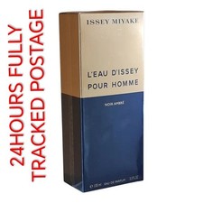 SEALED NEW L'EAU D'ISSEY POUR HOMME NOIR AMBRE ISSEY MIYAKE EDP 100ML 100% ORGNL