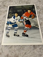 1963-64 Star Weekly Hockey Stars in Action Bobby Baun Toronto Maple Leafs