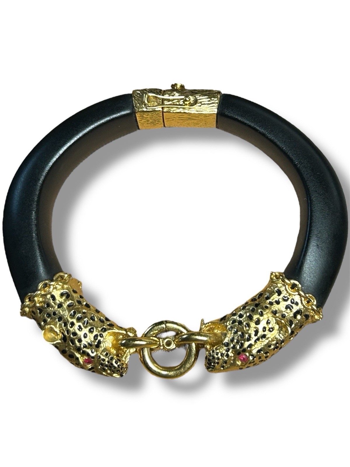 Vintage 1987 Franklin Mint 22k Gold Plated Duchess Of Windsor Panther Bracelet