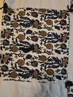 Floral Quilt Throw Brown/ Beige Tones 58" X 77" Handmade — photo 2