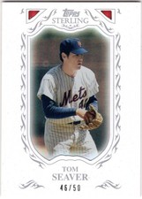 2009 TOPPS STERLING FRAMED WHITE 102 TOM SEAVER NEW YORK METS *SET BREAK!* 46/50