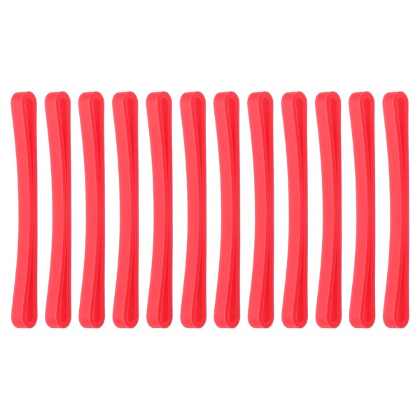 3,1 X 5 Zoll GummibäNder,12Stk Elastische Stretch-BäNder,Rot-image