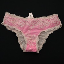 NEW Victoria's Secret VTG Ruched Rhinestone Lace Hiphugger Bikini Panty SMALL