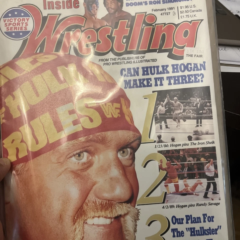 ЖУРНАЛ INSIDE WRESTLING | Февраль 1991 | WWF WWE NWA WCW | КОМБИНИРОВАННАЯ ДОСТАВКА! - Изображение 2 из 4