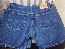 Vintage Levi's Woman Denim Mom Shorts Y2K High Rise Festival Beach Retro Size 12