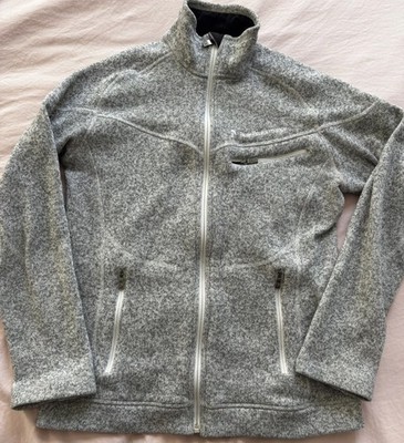 Peak Performance Full Zip Sweatshirt Jacket Small Gray Logo accent  EUC