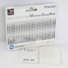 PS2 Memory Card 8MB Hori LUMINOUS WHITE Boxed HP2-120 Playstation 2 0152