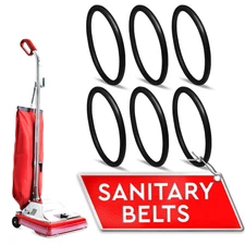 6Pcs Sanitaire Vacuum Belts - Sanitaire Vacuum Parts - Durable, Flexible, Easy I