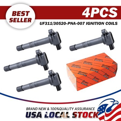 4PCS Ignition Coils For Honda Accord 2.4L l4 2003-2007 30520PNA007 Premium New