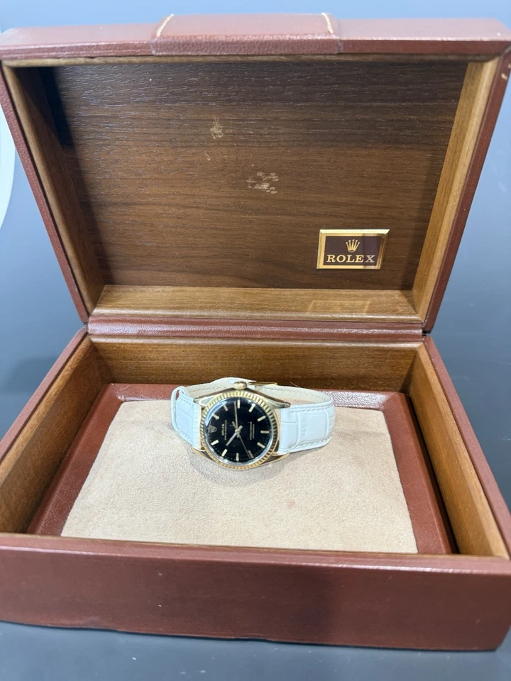 RELOJ ROLEX “GOLDEN EGG” OYSTER PERPETUAL 6634 ORO TAPA 34MM AUTOMÁTICO PARA HOMBRES Foto 2 de 4