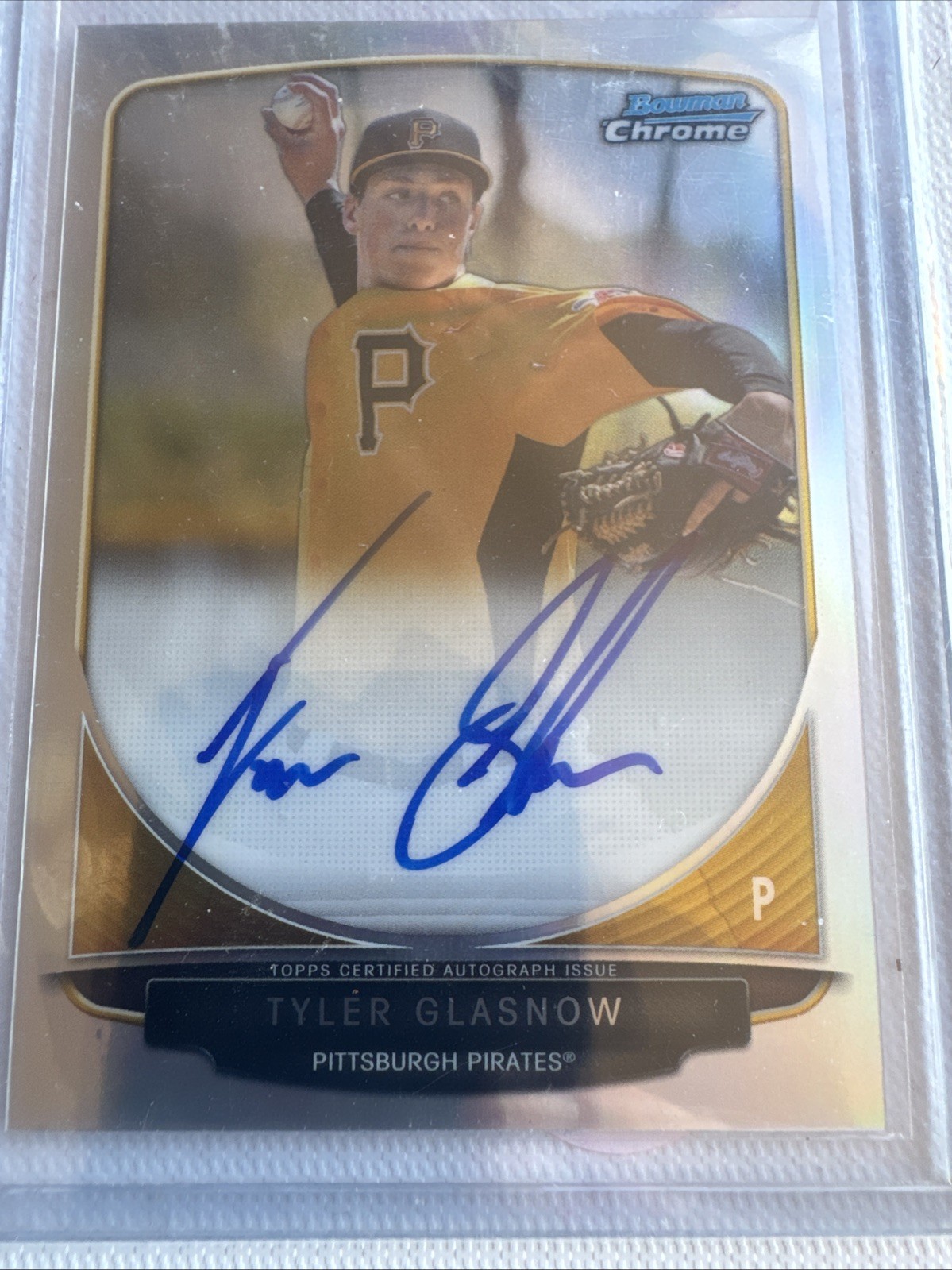 2013 Bowman Chrome Tyler Glasnow Refractor Auto Rookie RC #202/500 Dodgers