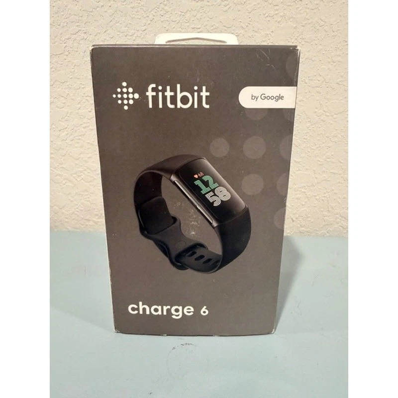 Fitbit Charge 6 Fitness Tracker GPS Heart Rate Google Apps Obsidian Black