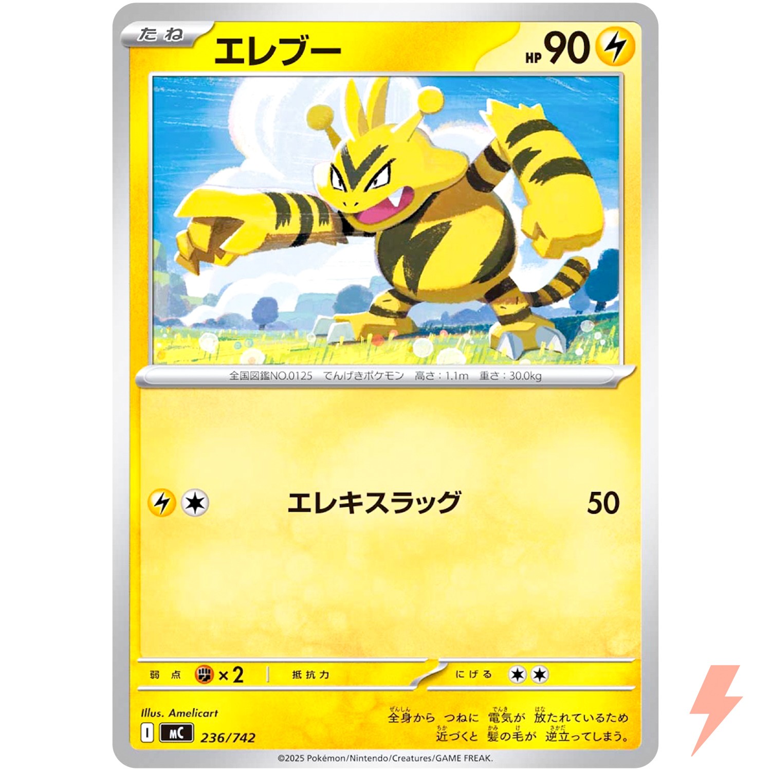 Electabuzz 236/742 MC Start Deck 100 Battle Collection - Pokemon Card Japanese