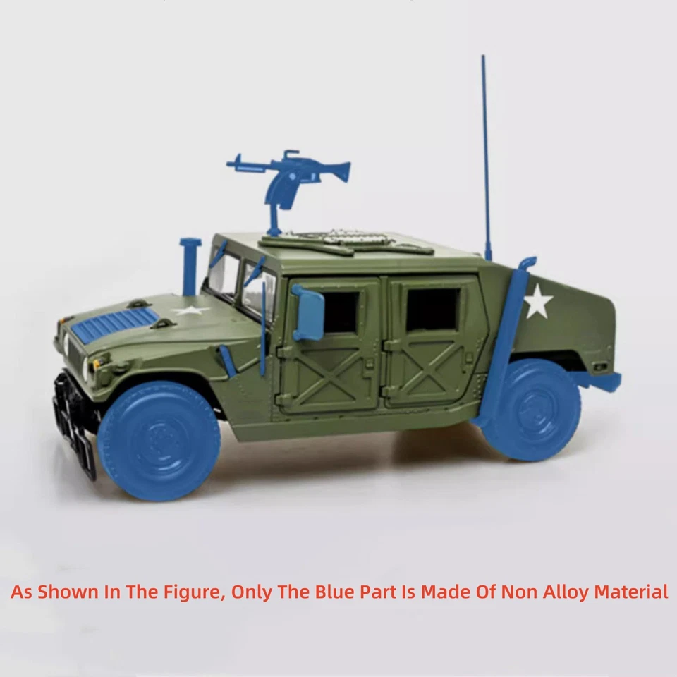 24cm Diecast Alloy 1/18 For Hummer Hmmwv Battlefield Vehicle Model Craft - Image 4 of 4
