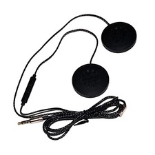 Motorcycle Helmet Headset, Universal Racing Helmet Speakers for 3.5mm, Black