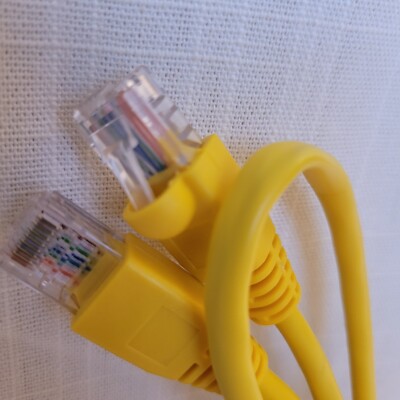 Assortment of 4 ethernet cables - 5e Between 4 and 7ft