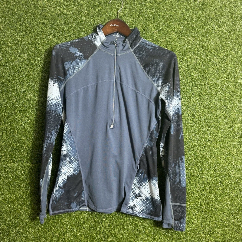 athleta pullover qt zip jacket
