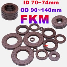 FKM Oil Seal Fluorine Rubber Rotary Shaft Seals Dual Lip ID 70 74mm OD 90 140mm