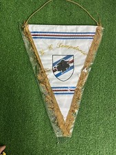 Pennant Gagliardetto SAMPDORIA Match Worn Banderin Indossata No Maglia Shirt