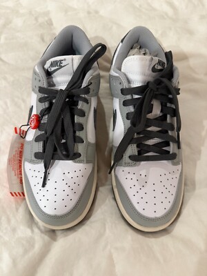 Nike Womens Dunk Low Light Smoke Grey/Iron Grey/White W - 7.5 | eBay