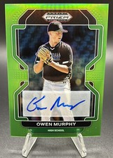 2022 Prizm Draft Picks Baseball Base Neon Green #PDP20 Owen Murphy 6/23