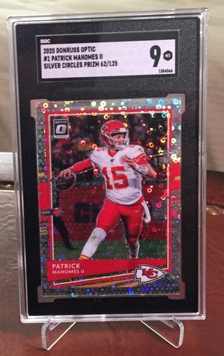 2020 Donruss Optic Football Silver Circles Patrick Mahomes II #1 PSA 9