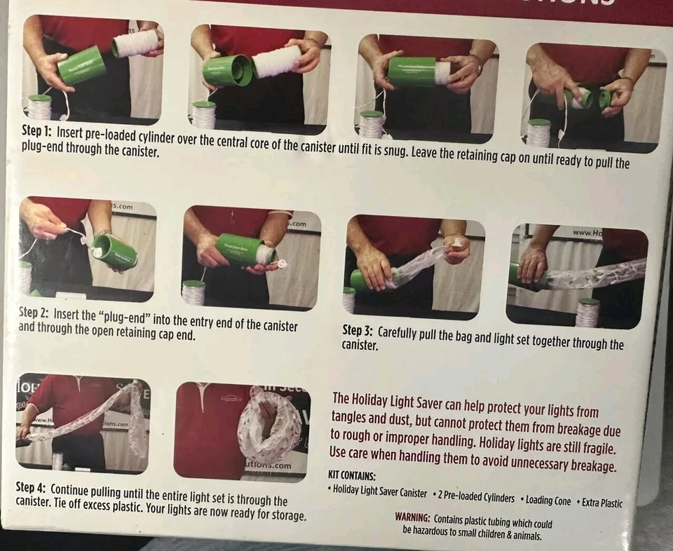 Hassle Free Holiday Light Storage Holiday Storage Solutions Holiday Light Saver  - Image 2 of 4