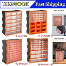 60/39/18/ Multi Drawer Organiser Nail Screw Storage Cabinet Unit Garage Tool Box