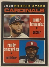2020 Topps 1971 Archive Baseball Card #216 Fernandez/Arozerena Cardinals Rookies