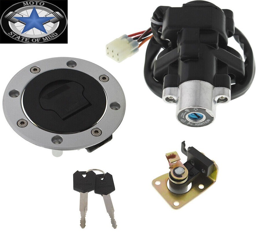 Suzuki GSXR 600 750 Ignition Switch Gas Cap Cover Seat Lock Key