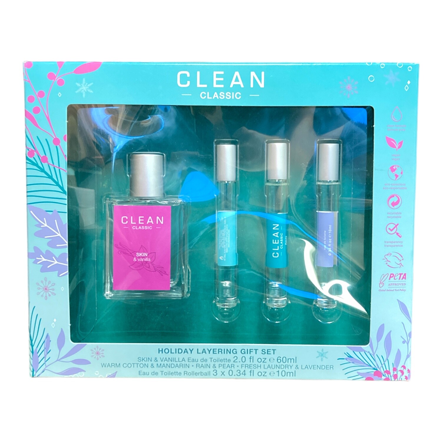 Праздничный подарочный набор Clean Eau de Toilette из 4 предметов 5990₽