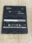 Lot of 2 Used PhoneMate Panasonic Incoming Message C-60 Cassette Tapes Vintage